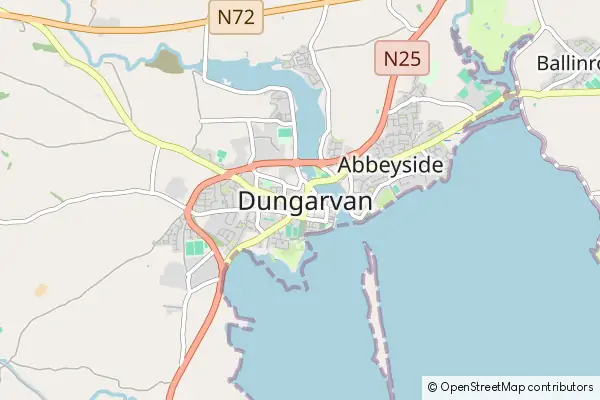 Mapa Dungarvan