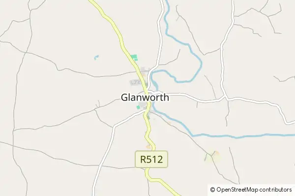 Mapa Glanworth