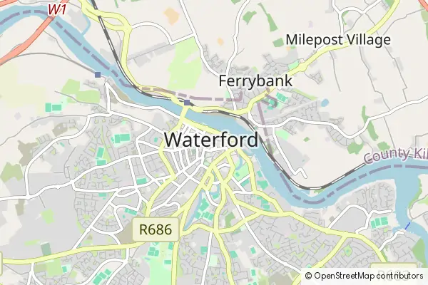 Mapa Waterford