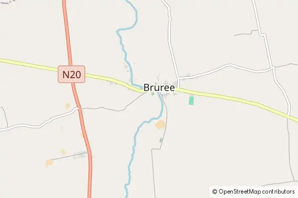 Mapa Bruree