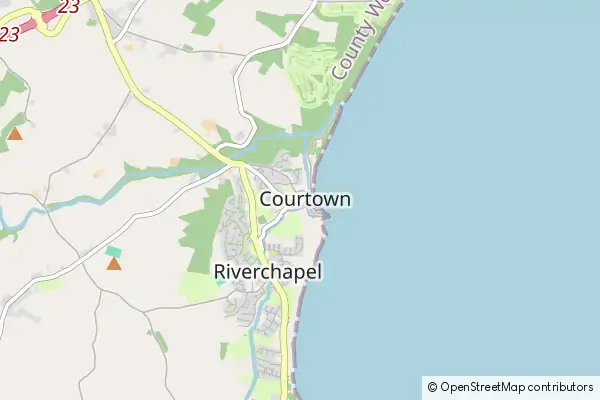 Mapa Courtown