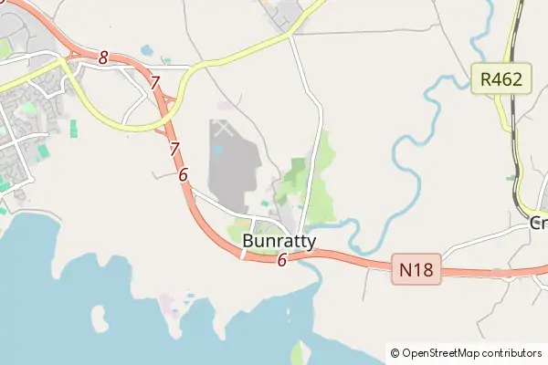 Mapa Bunratty