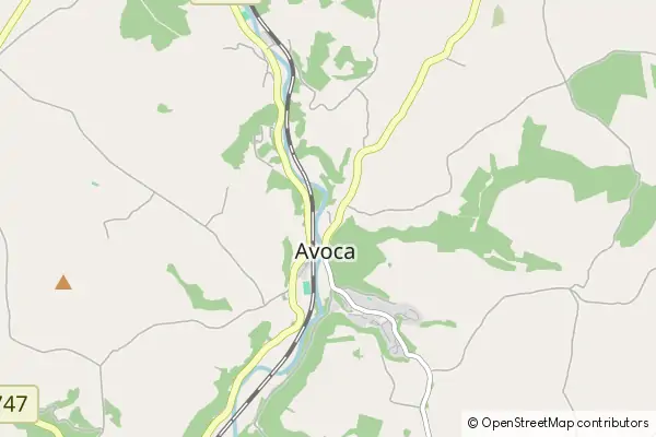 Mapa Avoca