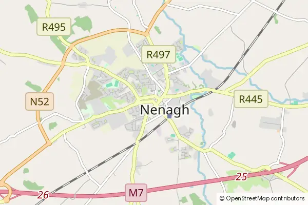 Mapa Nenagh