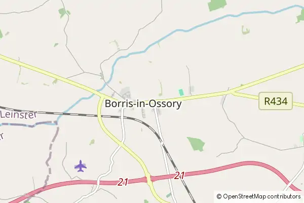 Mapa Borris-in-Ossory