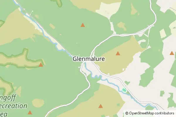 Mapa Glenmalure