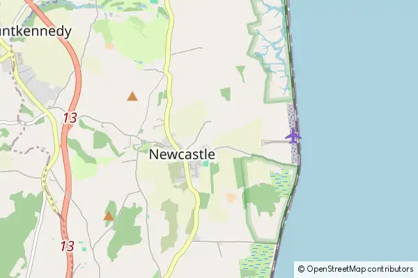 Mapa Newcastle