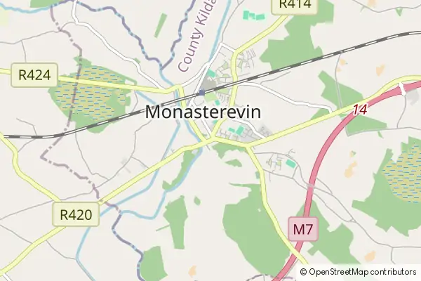 Mapa Monasterevin