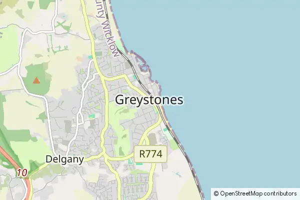 Mapa Greystones