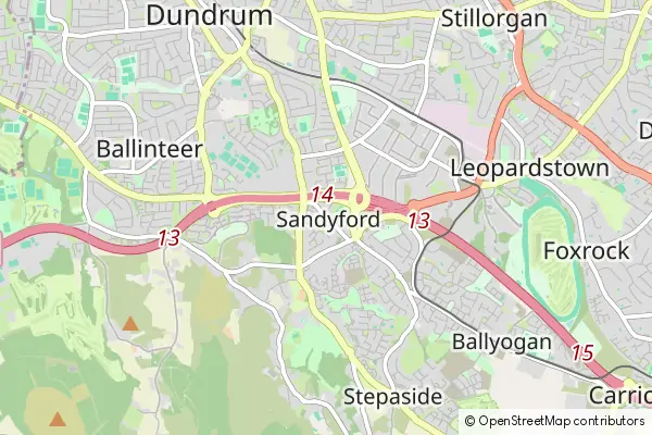 Mapa Sandyford