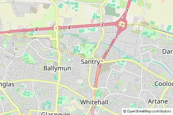 Mapa Santry