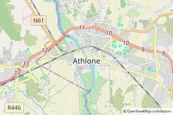 Mapa Athlone