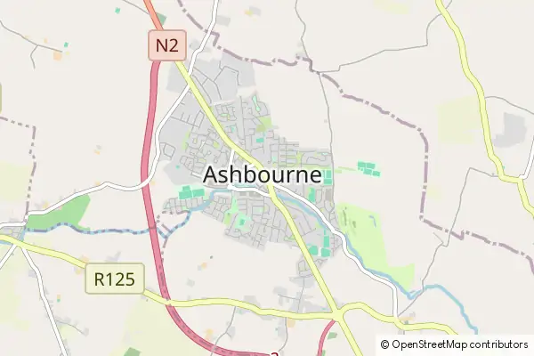 Mapa Ashbourne