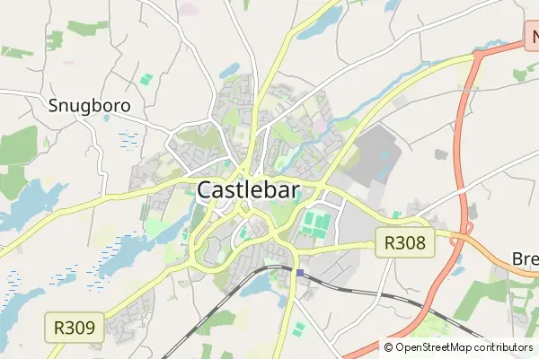 Mapa Castlebar