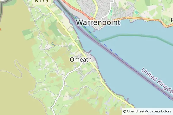 Mapa Omeath