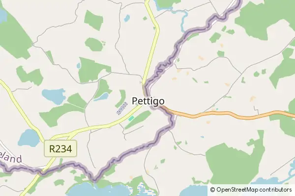 Mapa Pettigo