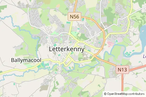 Mapa Letterkenny