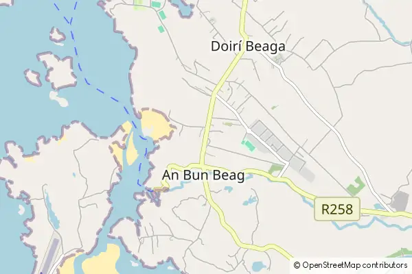 Mapa Bunbeg