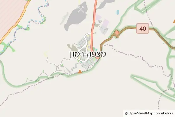 Mapa Mitspe Ramon