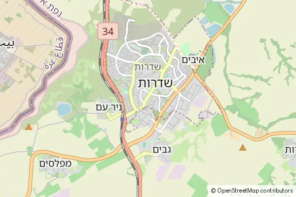 Mapa Sderot