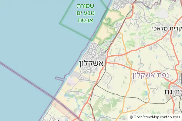 Mapa Aszkelon