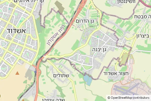 Mapa Gan Yavne