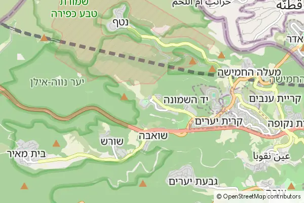 Mapa Neve Ilan