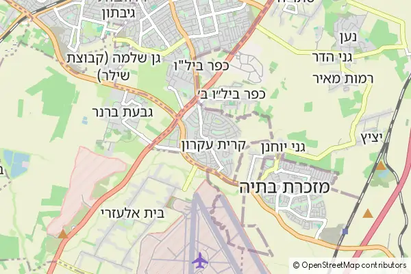 Mapa Kiryat Ekron