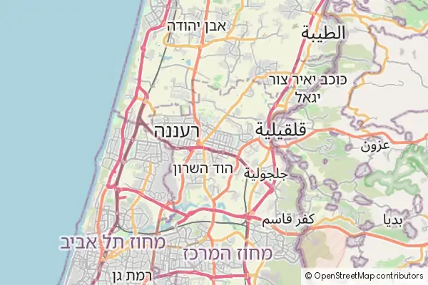 Mapa Kefar Sawa