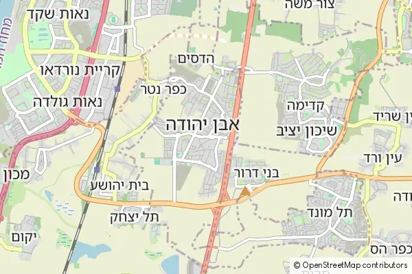 Mapa Even Yehuda