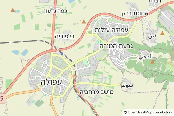 Mapa Afula