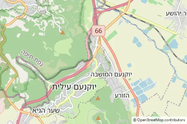 Mapa Yokneam Illit