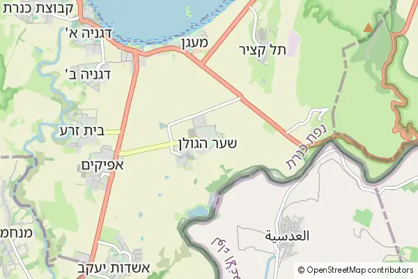 Mapa Sha'ar HaGolan