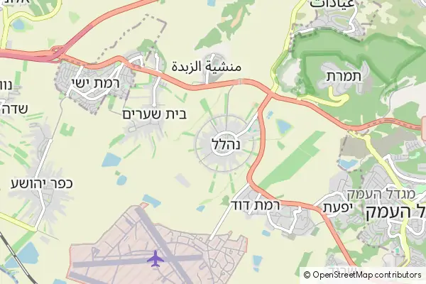 Mapa Nahalal