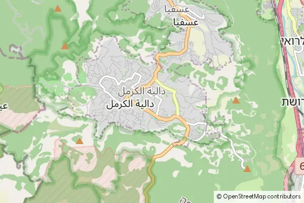 Mapa Daliyat al-Karmel