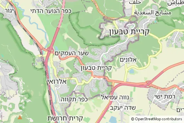 Mapa Kiryat Tivon