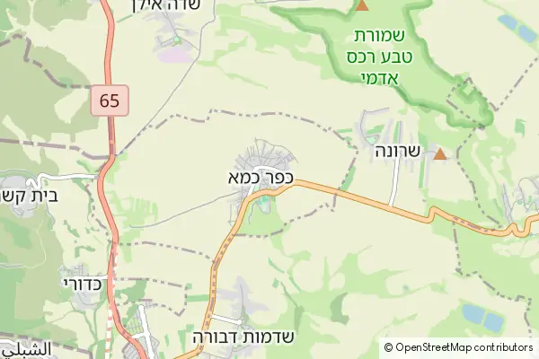 Mapa Kfar Kama