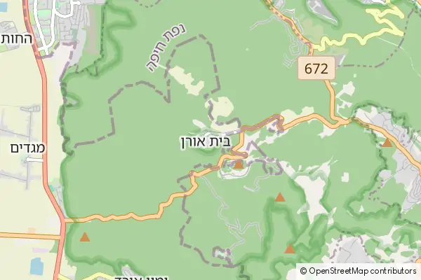 Mapa Beit Oren