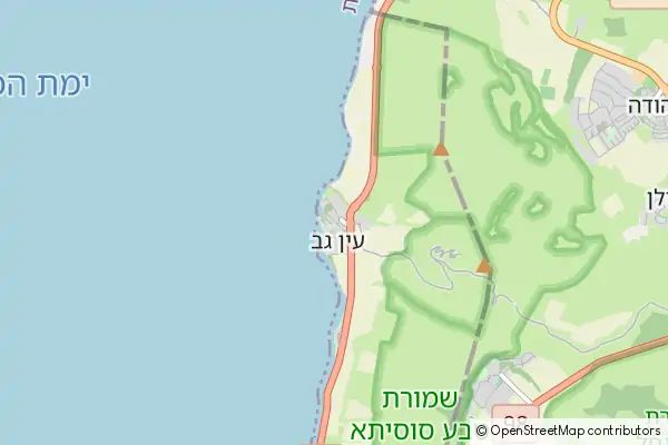 Mapa Ein Gev