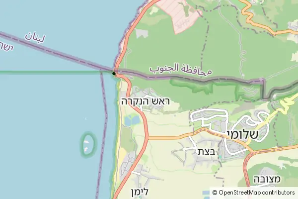 Mapa Rosh Hanikra