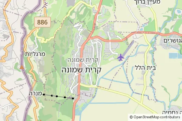 Mapa Kiryat Shmona