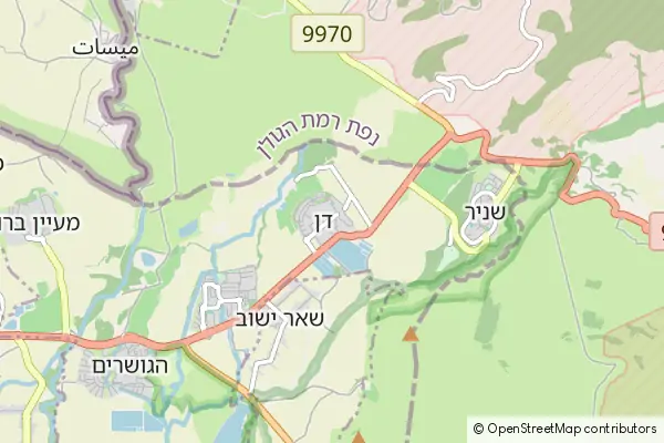 Mapa Kibbutz Dan