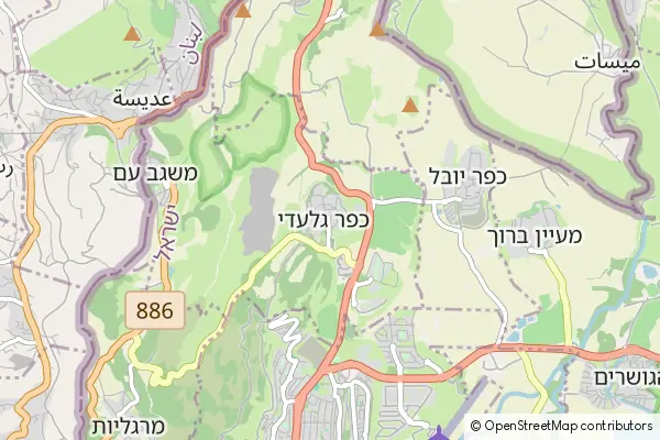 Mapa Kfar Giladi