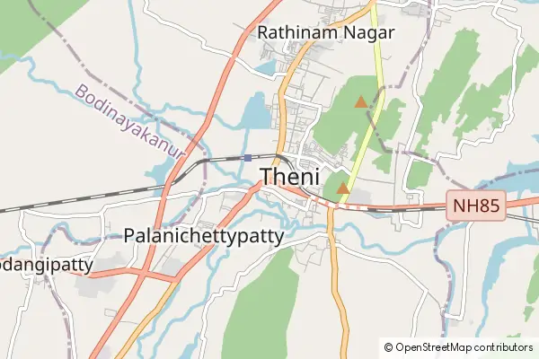 Mapa Theni