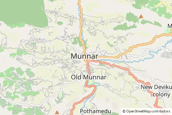 Mapa Munnar