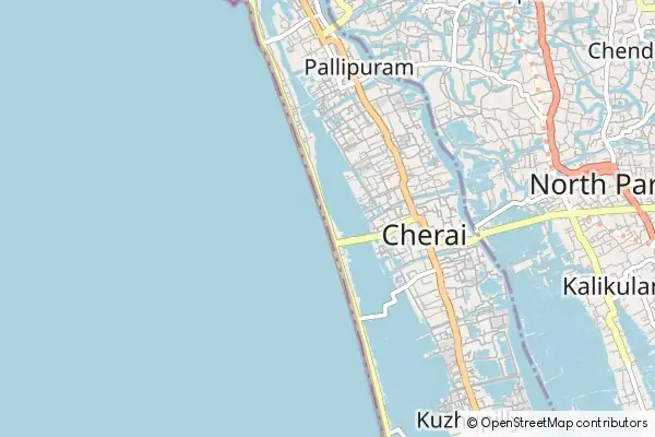 Mapa Cherai Beach