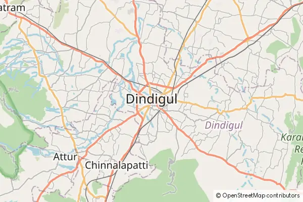 Mapa Dindigul