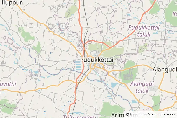 Mapa Pudukkottai