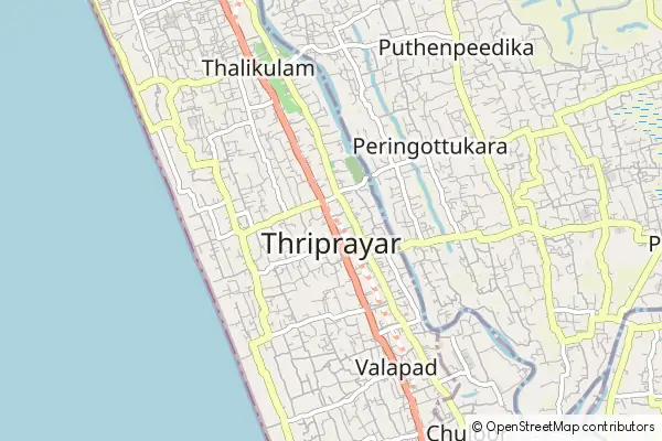 Mapa Thriprayar