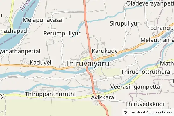 Mapa Thiruvaiyaru